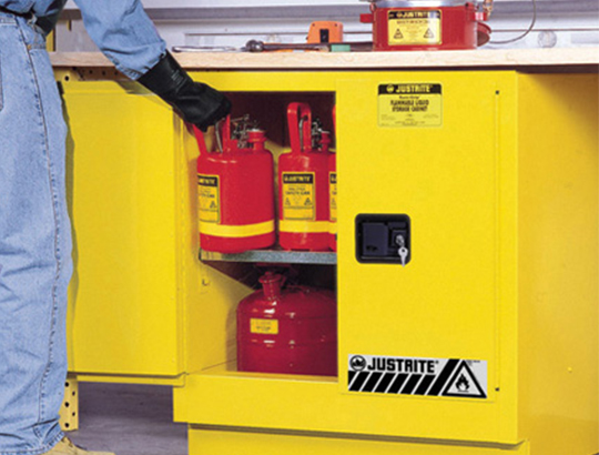 Sure-Grip® EX Flammable Safety Cabinet,90 gallon,2 self-close doors. Sure-Grip® EX Flammable Safety Cabinet,90 gallon,2 self-close doors.
